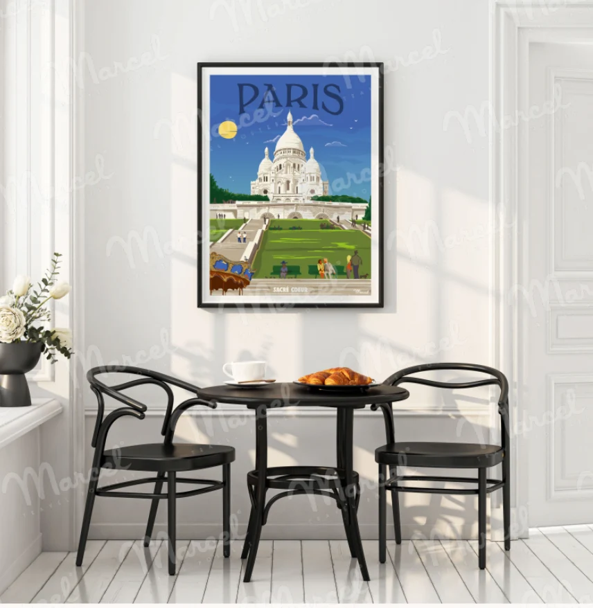 Affiche PARIS « Sacré cœur »