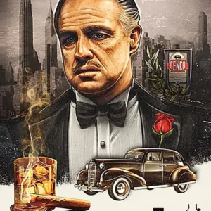 Affiche du Parrain Corleone illustrée