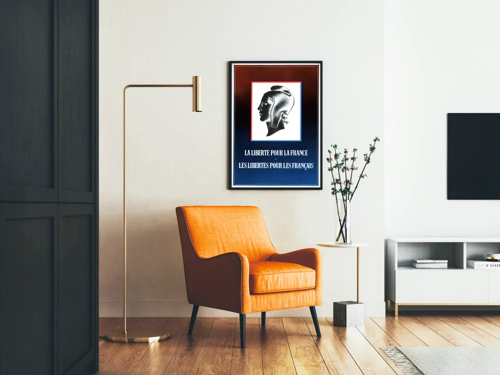 Affiche Patriotique Française Liberté Pour La France