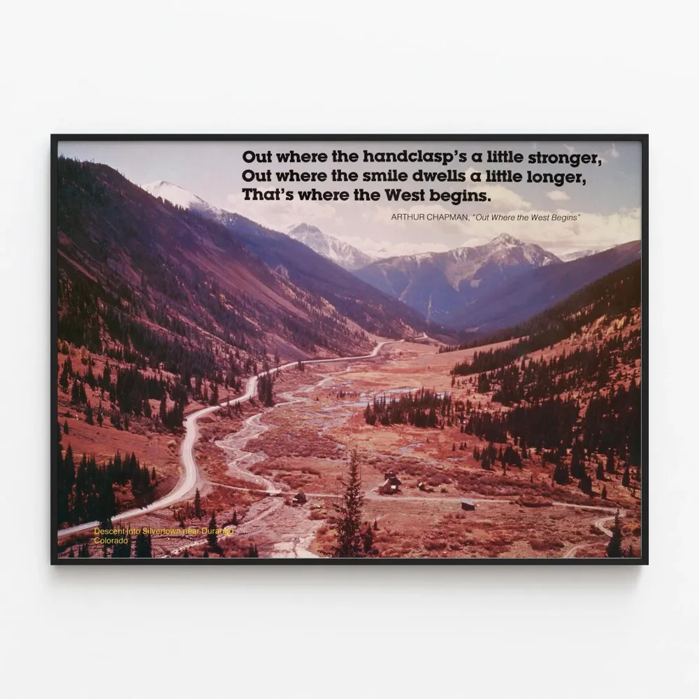 Affiche Paysage Montagneux Silvertown près de Durango Colorado