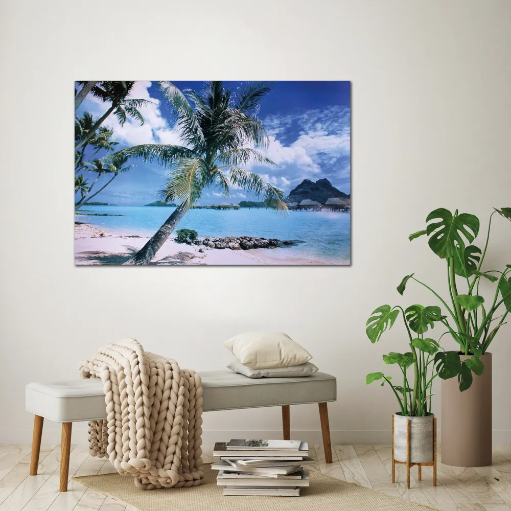 Affiche de la plage de l'île de Bora Bora