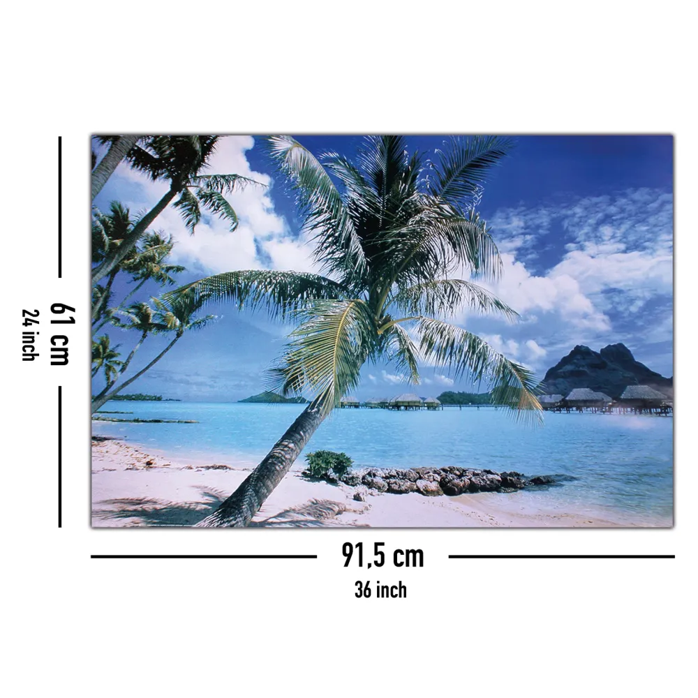 Affiche de la plage de l'île de Bora Bora