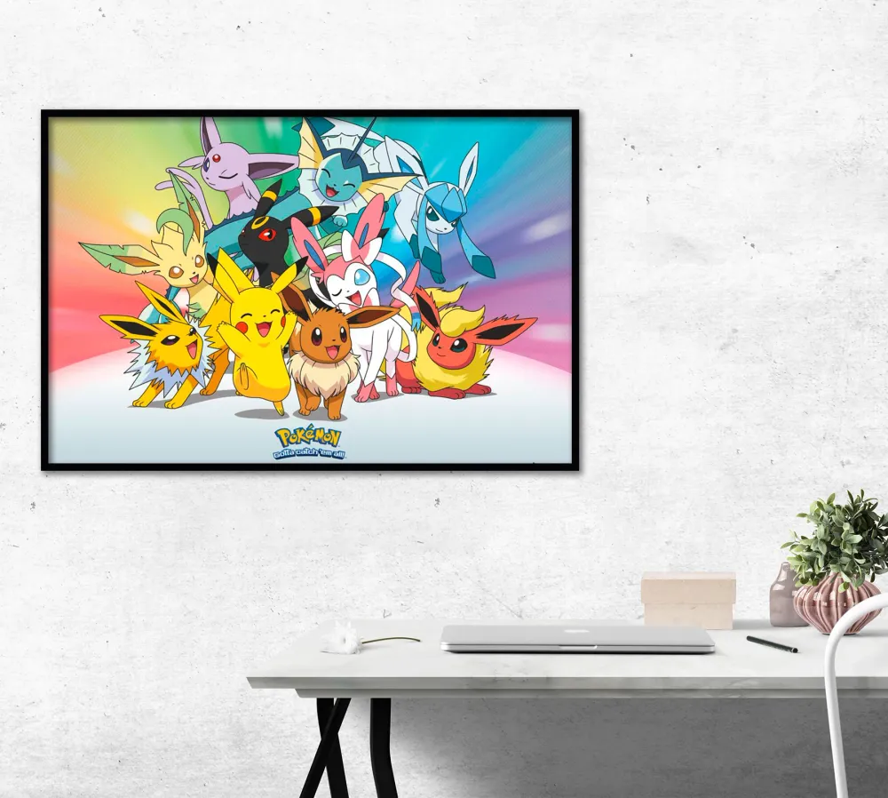 Affiche Pokémon Évolutions d'Évoli