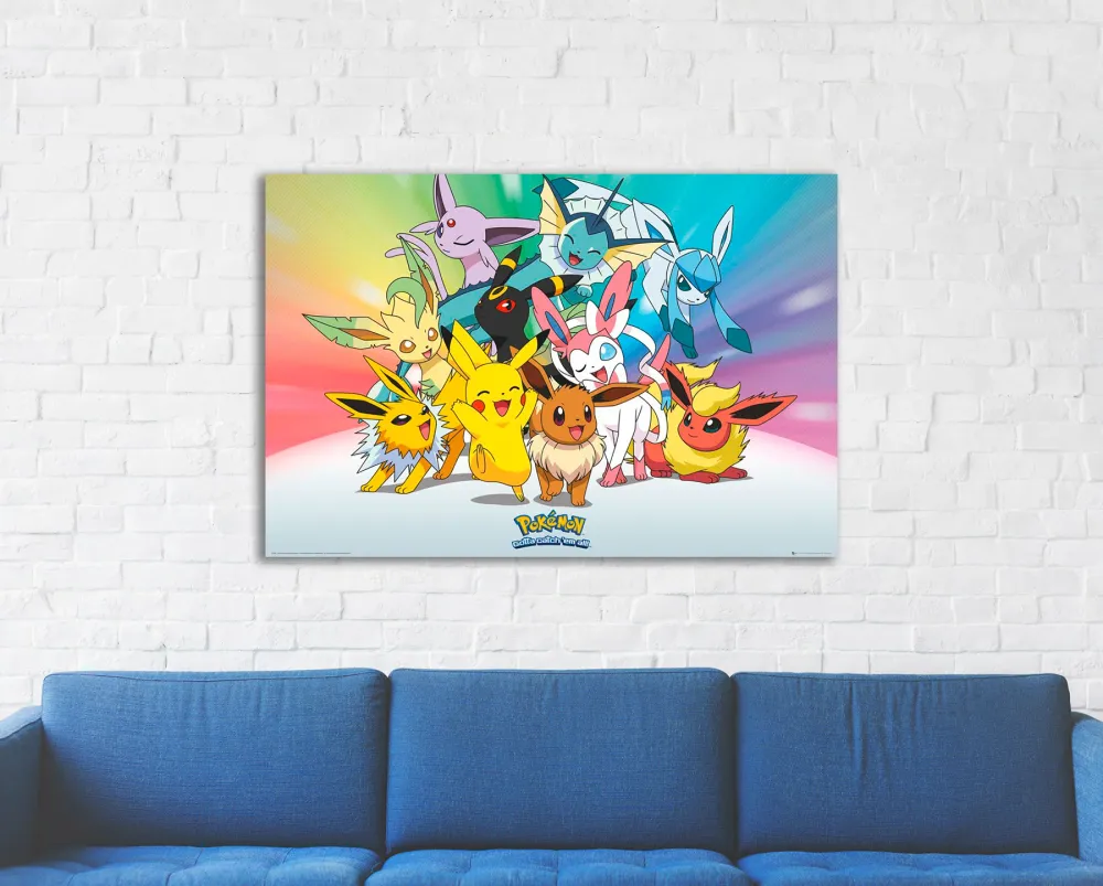 Affiche Pokémon Évolutions d'Évoli