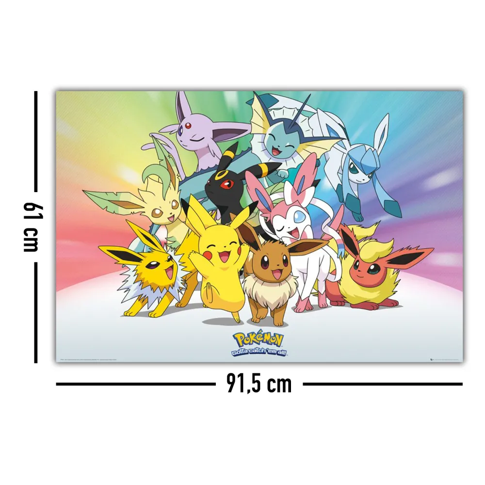 Affiche Pokémon Évolutions d'Évoli