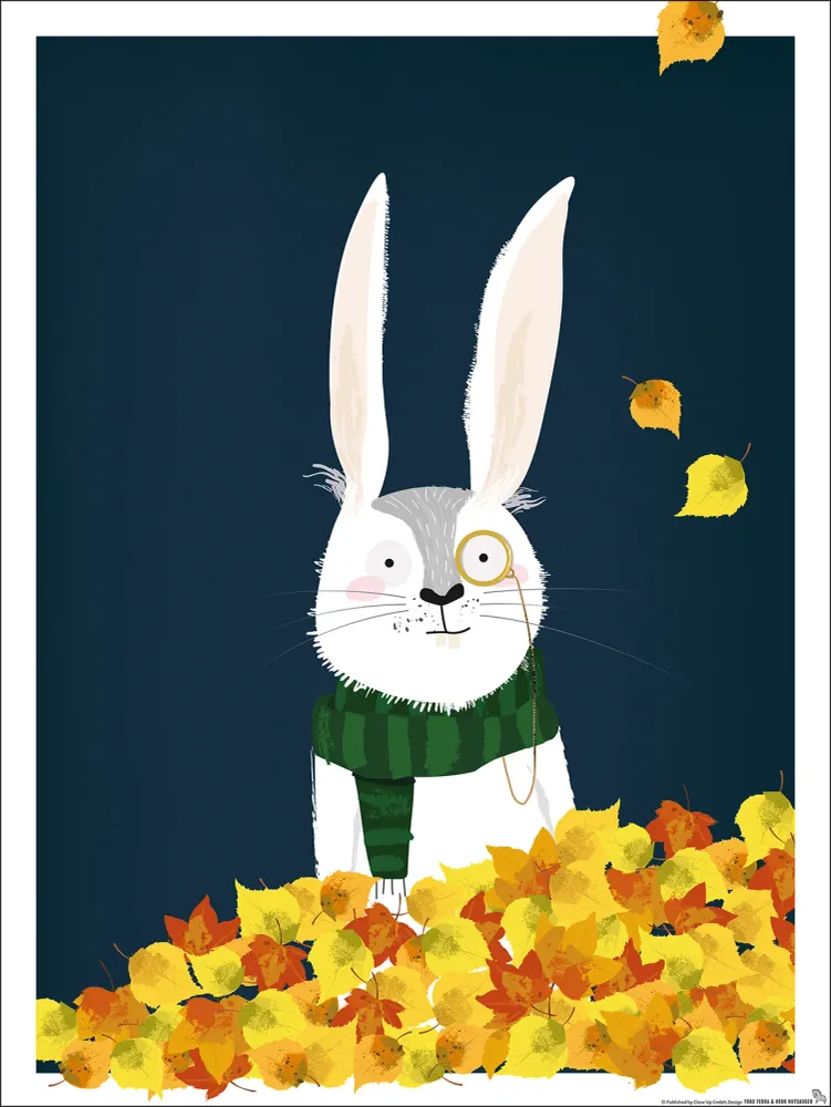 Affiche pour chambre d'enfant êt de lapins