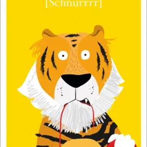 Affiche pour chambre d'enfant tigre gros chat