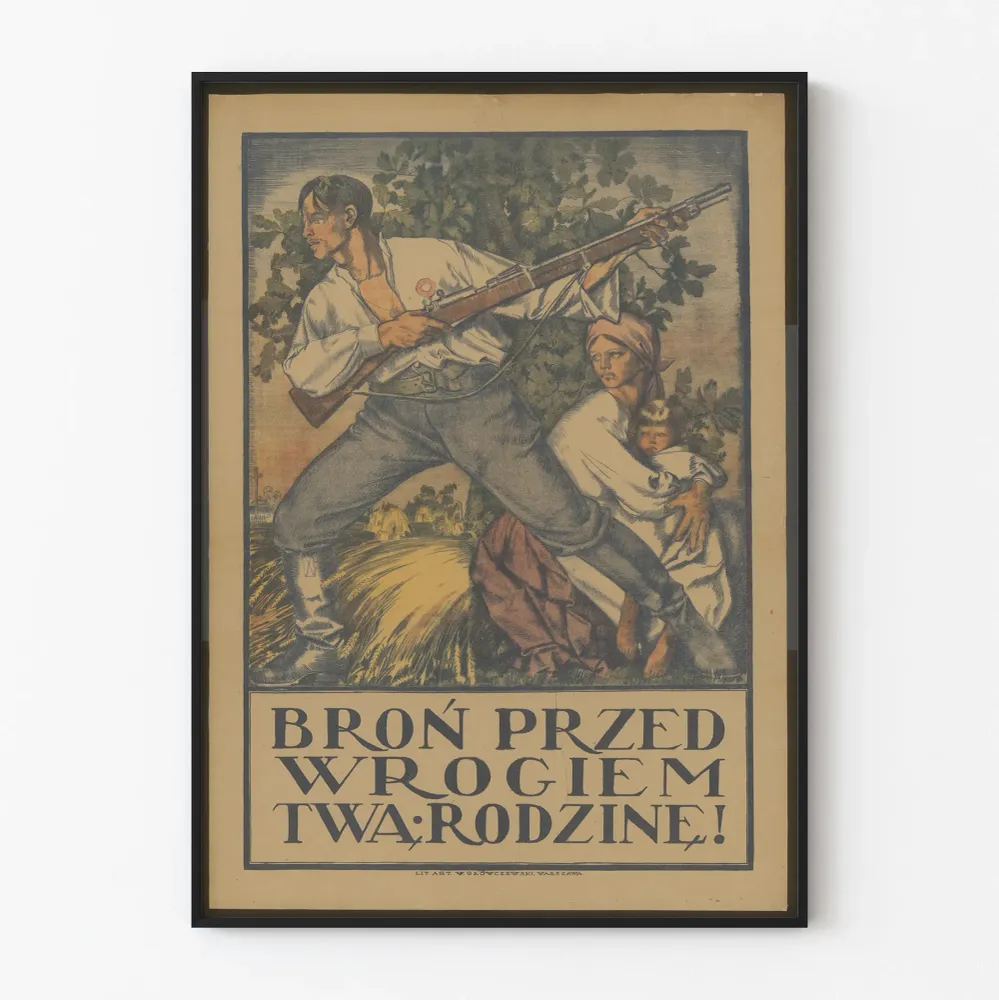 Affiche de Propagande Polonaise - Protection de la Famille