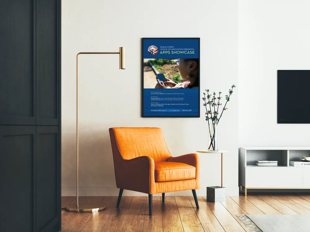 Affiche de présentation Apps Showcase Peace Corps