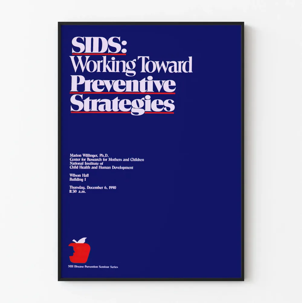 Affiche Préventive SIDS - Stratégies de Prévention
