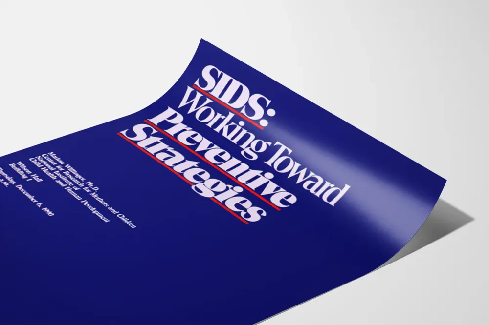 Affiche Préventive SIDS - Stratégies de Prévention