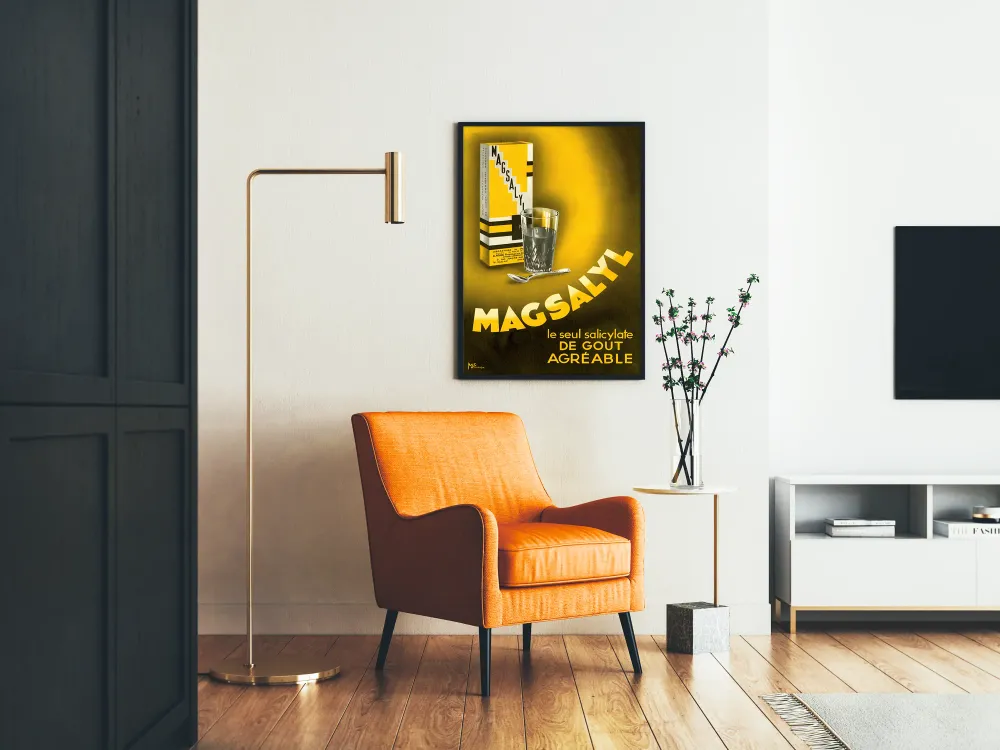 Affiche publicitaire vintage Magsalyl - Décoration murale rétro