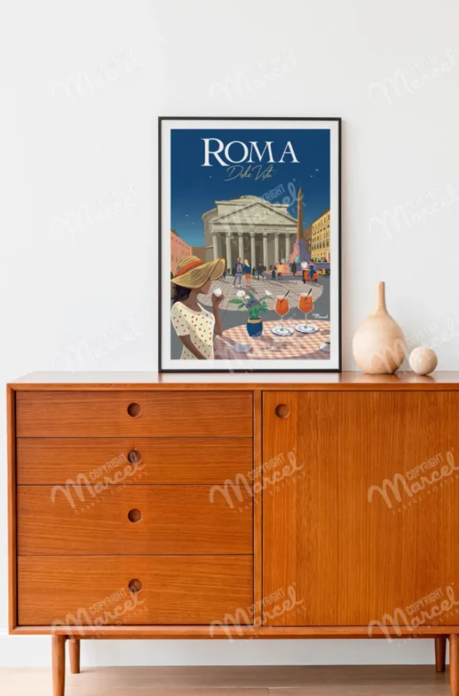 Affiche ROMA « Dolce Vita »