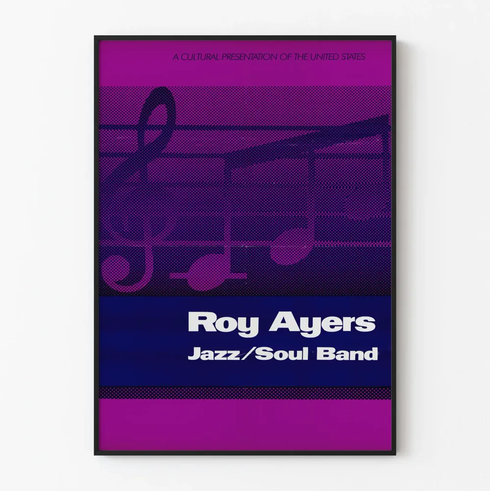 Affiche Roy Ayers Jazz/Soul Band - Décoration Murale Musicale Vintage