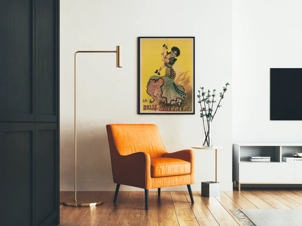 Affiche rétro La Belle Guerrero danseuse espagnole