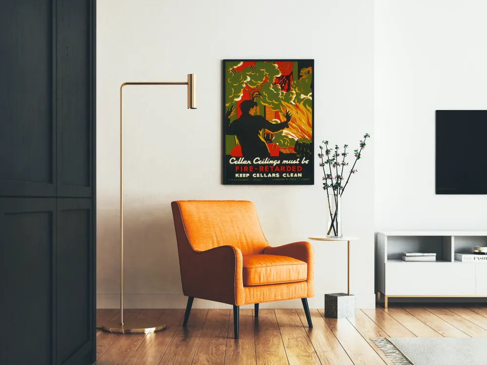Affiche de Sécurité Incendie pour Salles de Cave