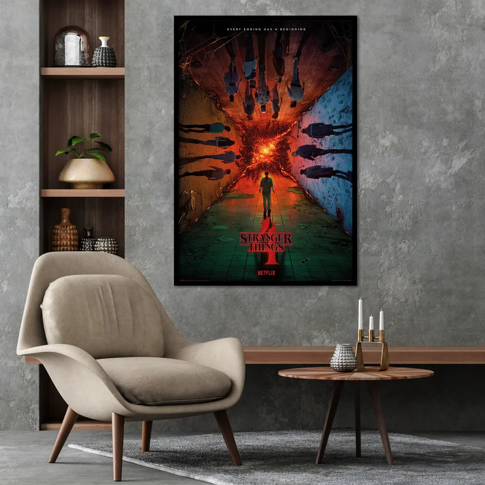 Affiche de Stranger Things 4 : Chaque fin un début
