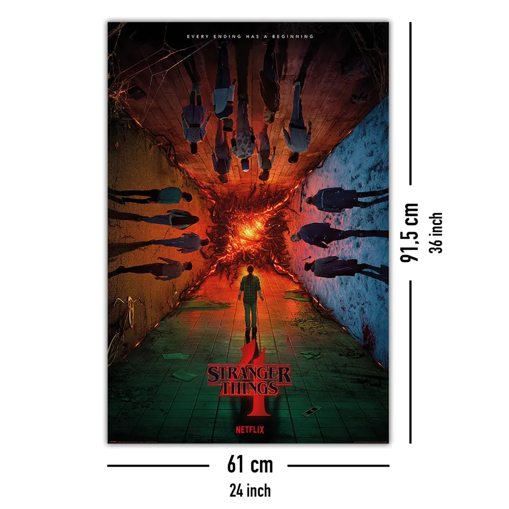 Affiche de Stranger Things 4 : Chaque fin un début