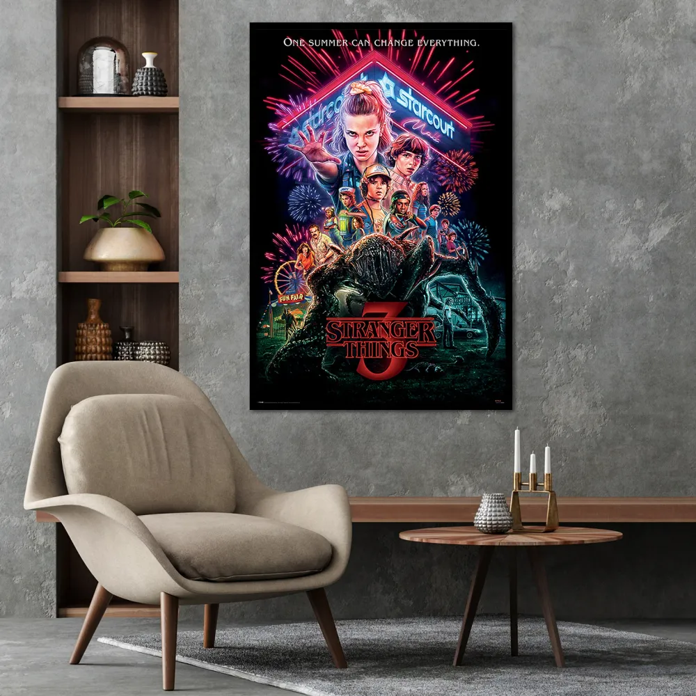 Affiche Stranger Things Saison 3 Été 85