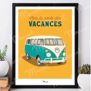 Affiche SUR LA ROUTE DES VACANCES EN VAN