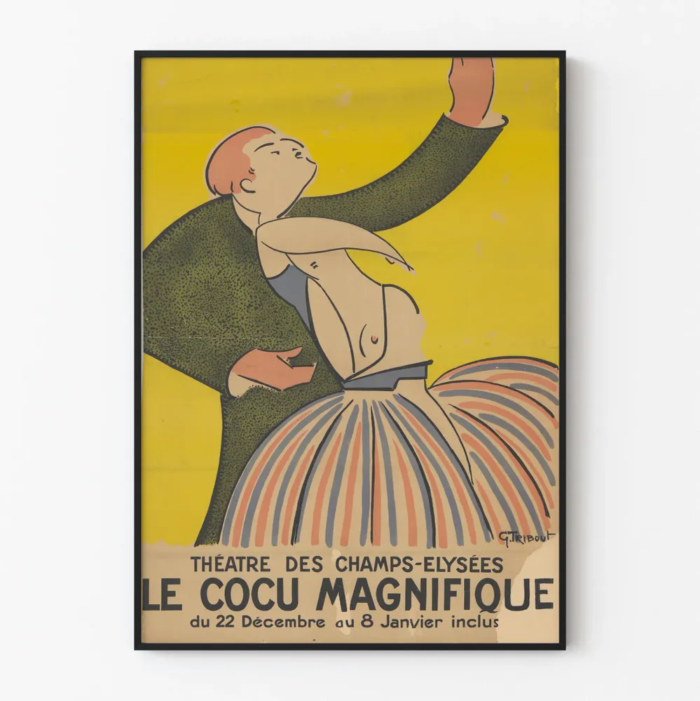 Affiche Théâtre Le Cocu Magnifique - Décoration Murale Vintage