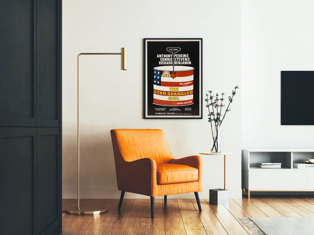 Affiche de Théâtre Star-Spangled Girl - Design Vintage Pop Art