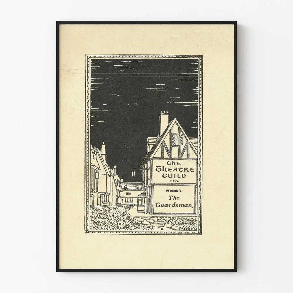 Affiche Théâtre Vintage Guardsman - Theatre Guild