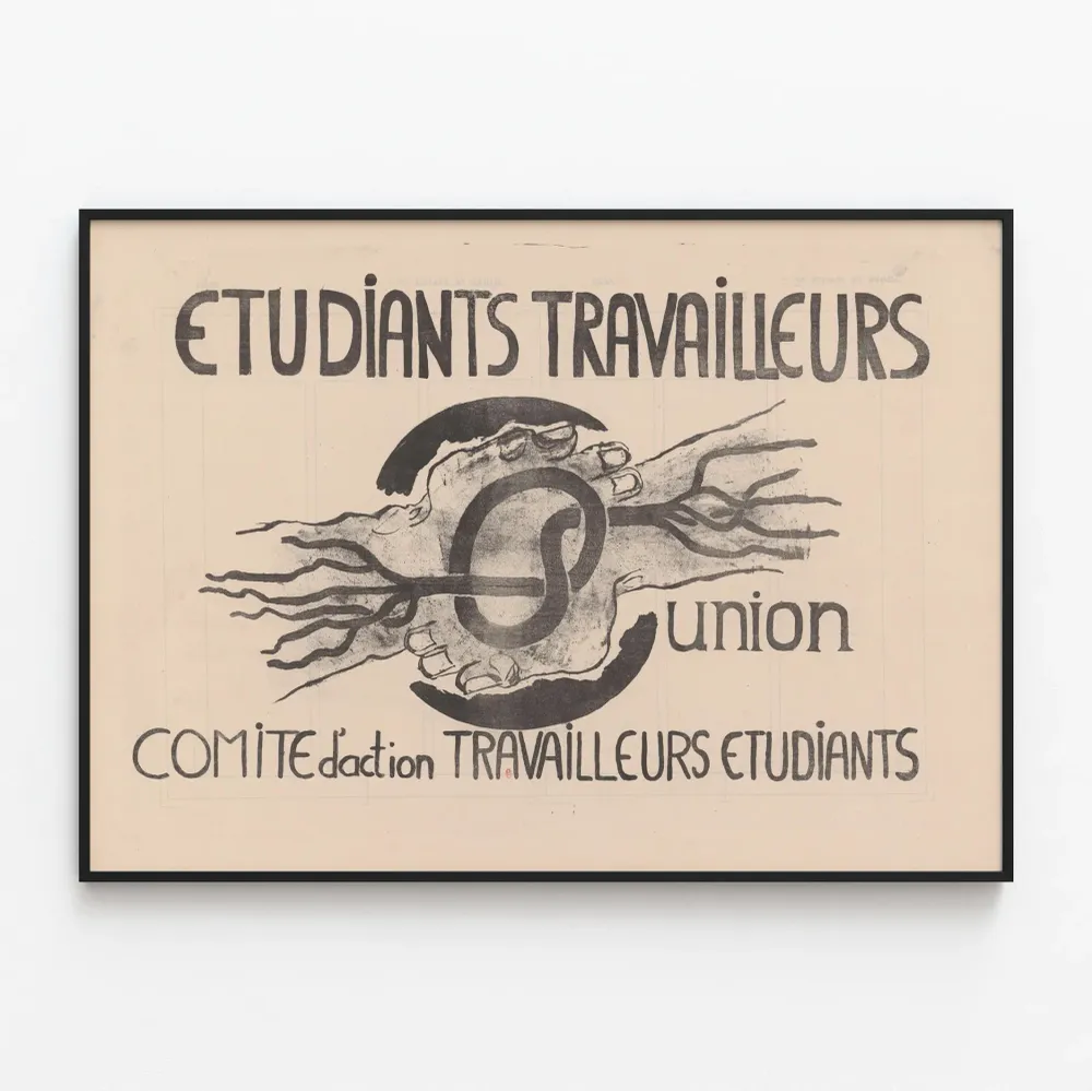 Affiche Union Étudiants Travailleurs Comité d'Action