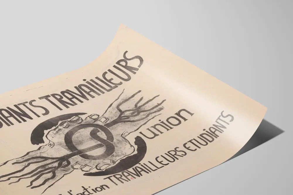 Affiche Union Étudiants Travailleurs Comité d'Action