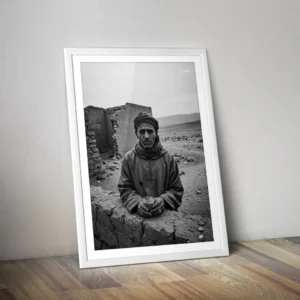 Affiche vieille homme village Maroc - Poster Maroc Marrakech