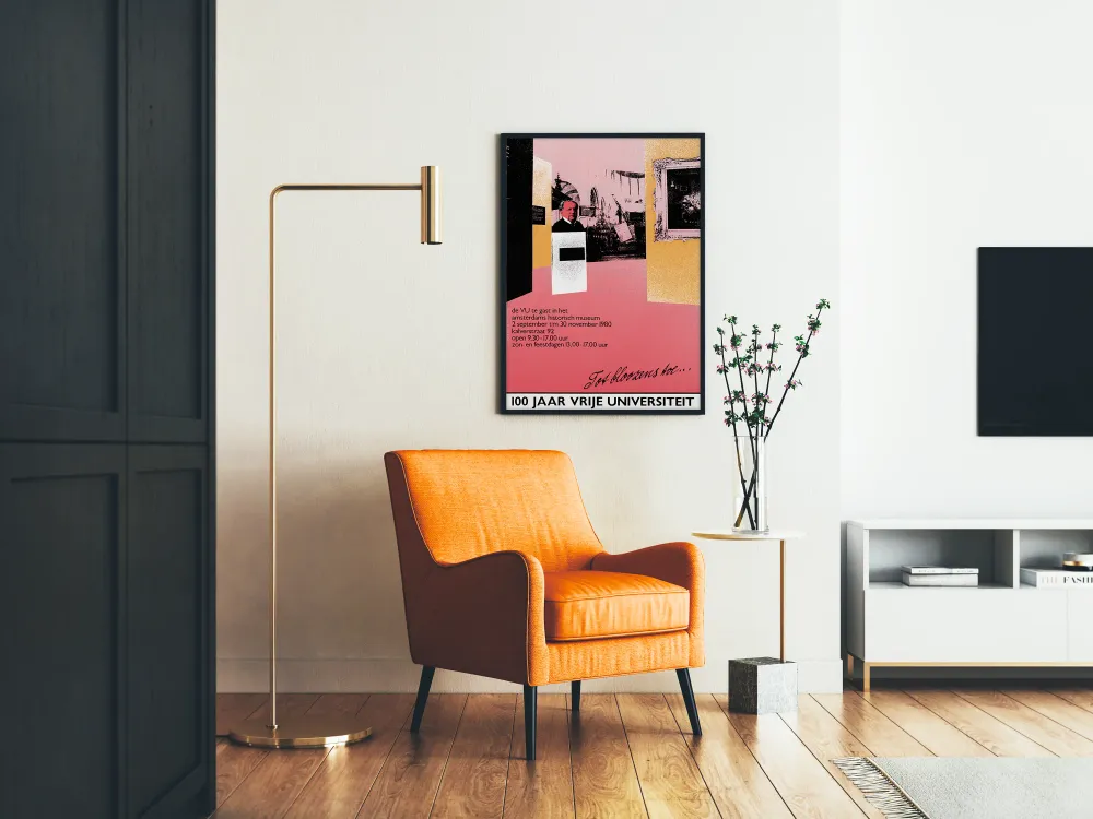 Affiche vintage 100 ans Université Libre d'Amsterdam