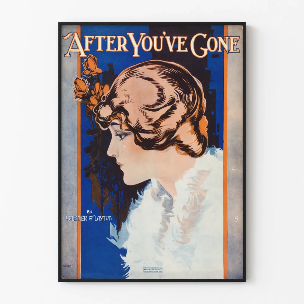 Affiche Vintage After You're Gone - Décoration Murale Rétro