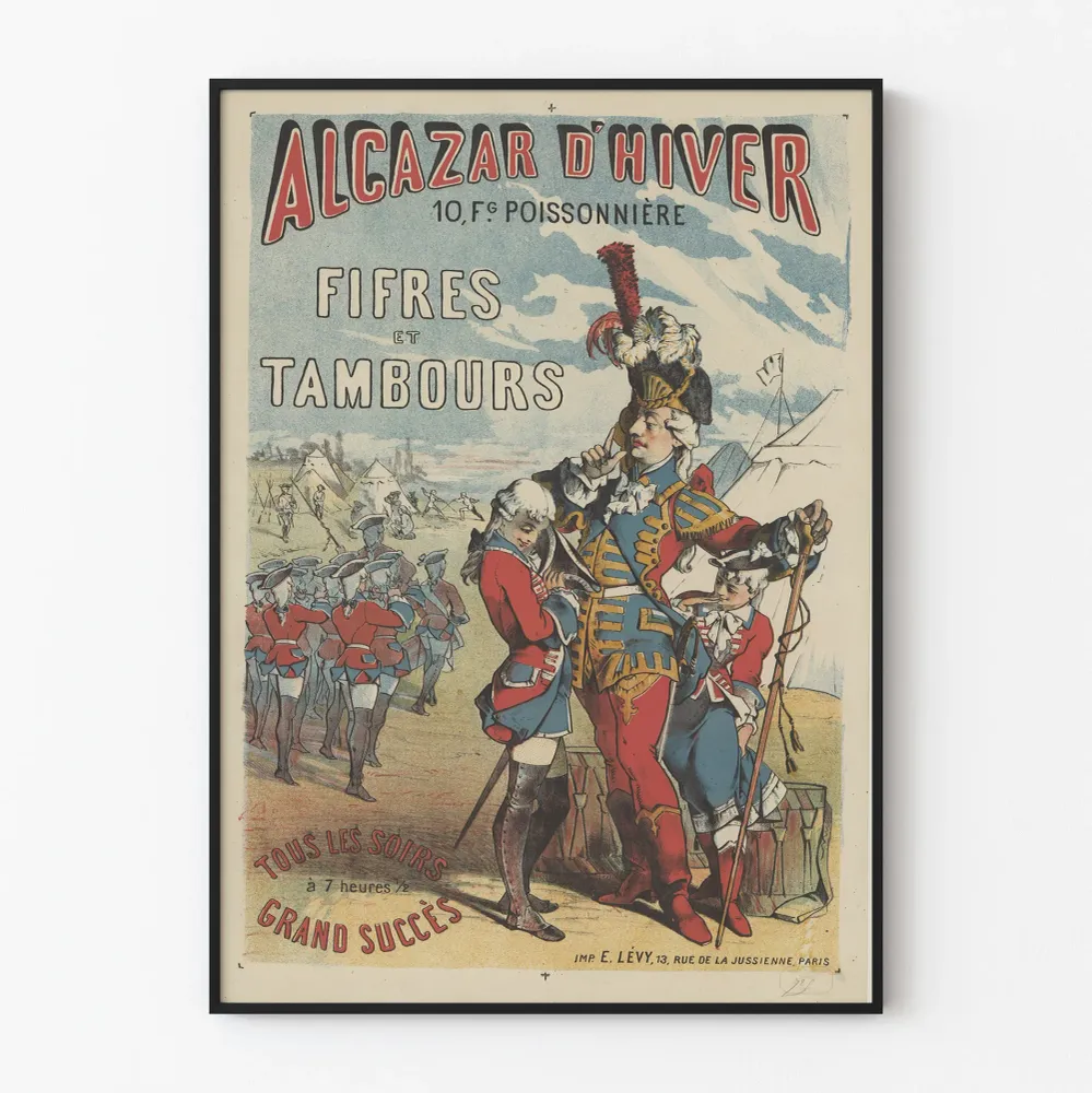 Affiche vintage Alcazar d'Hiver Fifres et Tambours