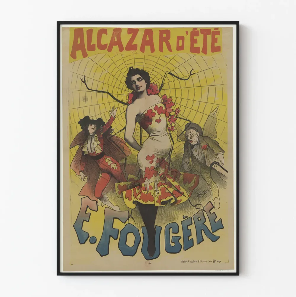 Affiche Vintage Alcazar d'Été par E. Fougère