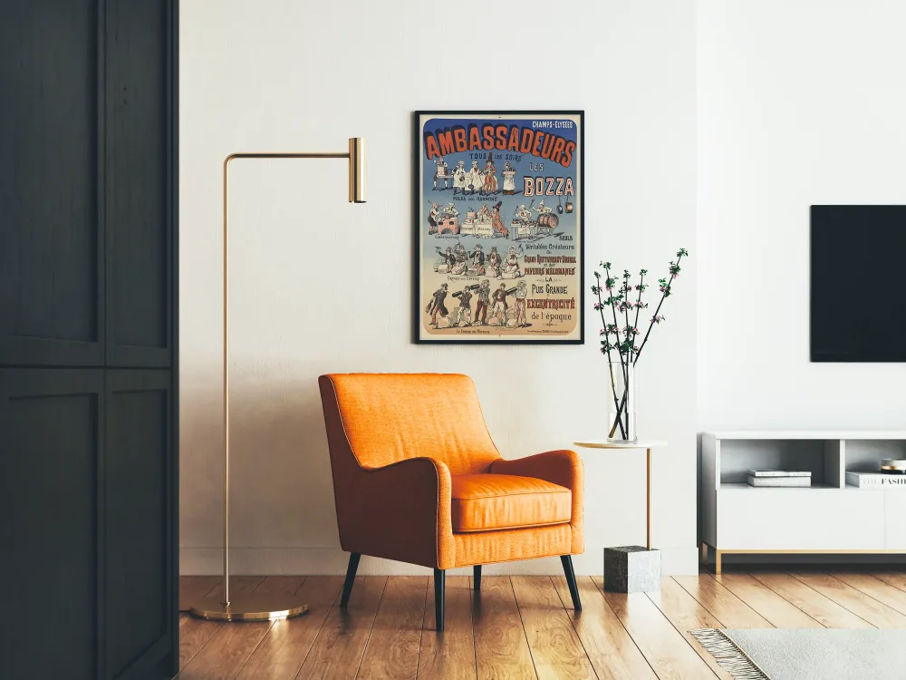 Affiche vintage Ambassadeurs Champs-Élysées Les Bozza