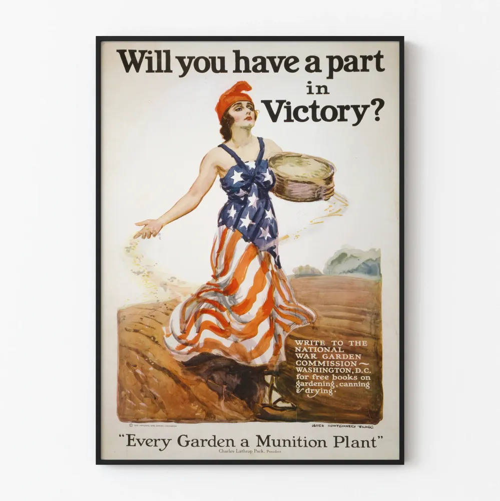 Affiche vintage américaine - Will you have part Victory ?