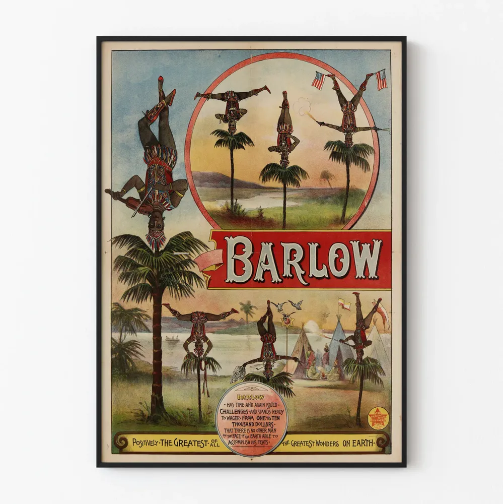 Affiche vintage Barlow - Les merveilles acrobatiques incontournables