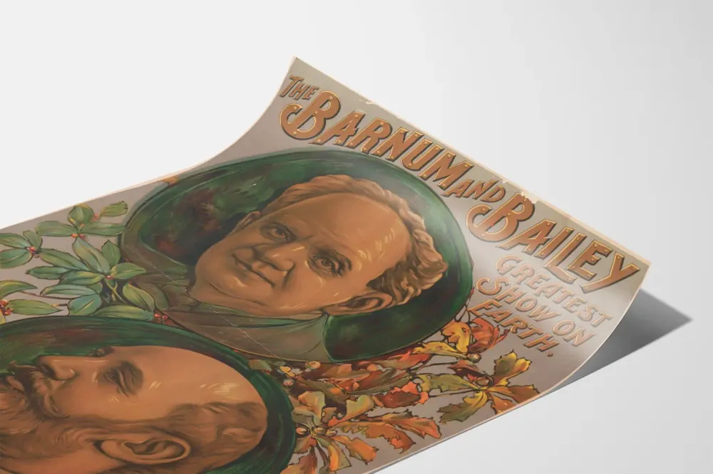 Affiche Vintage Barnum and Bailey Greatest Show on Earth
