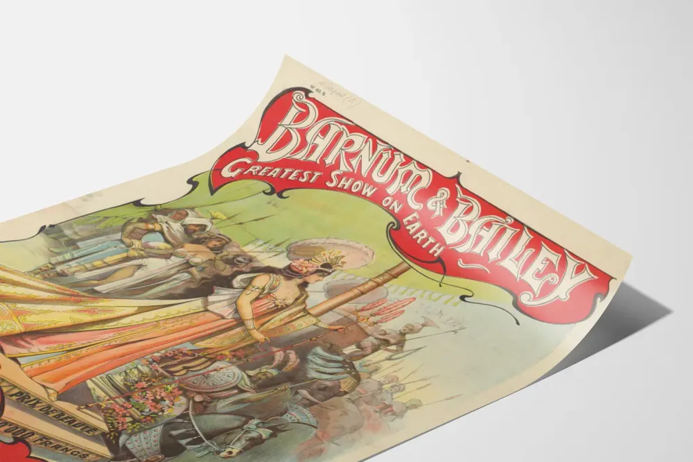 Affiche Vintage Barnum & Bailey Greatest Show on Earth