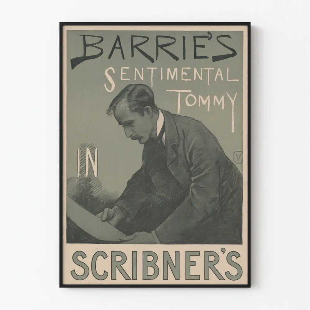 Affiche vintage Barrie's Sentimental Tommy pour Scribner's