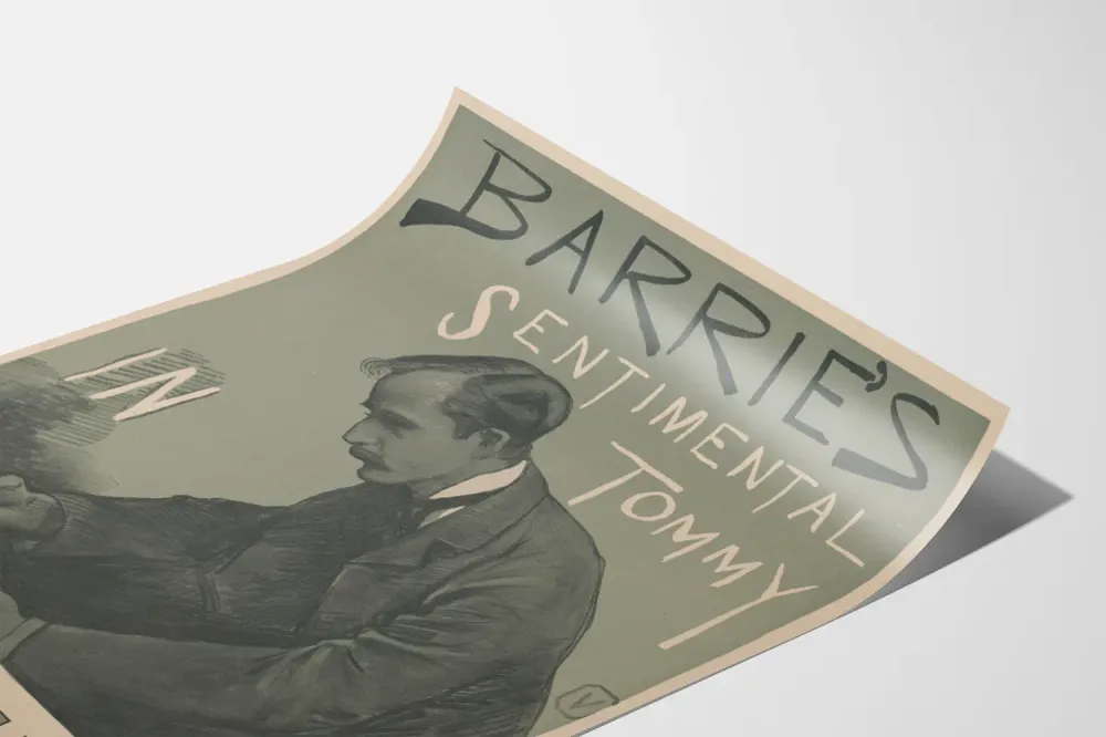 Affiche vintage Barrie's Sentimental Tommy pour Scribner's