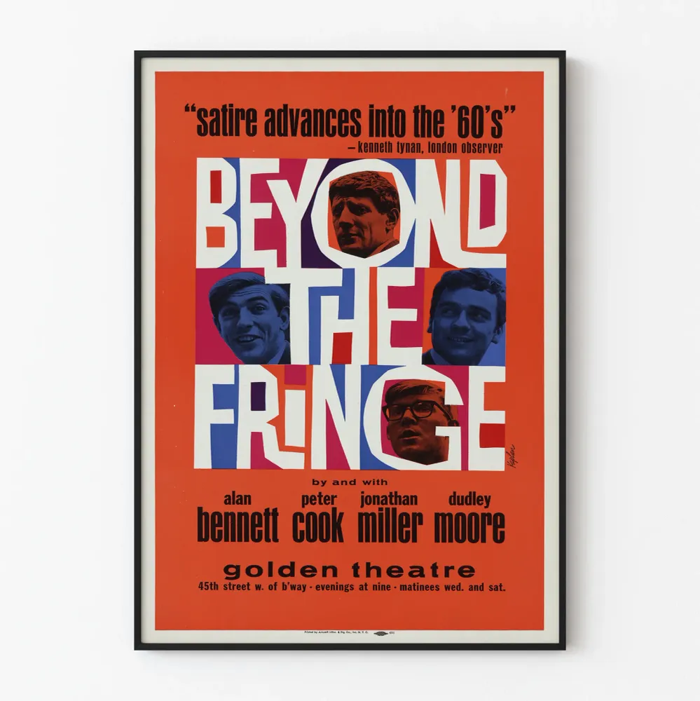 Affiche vintage Beyond Fringe années 60