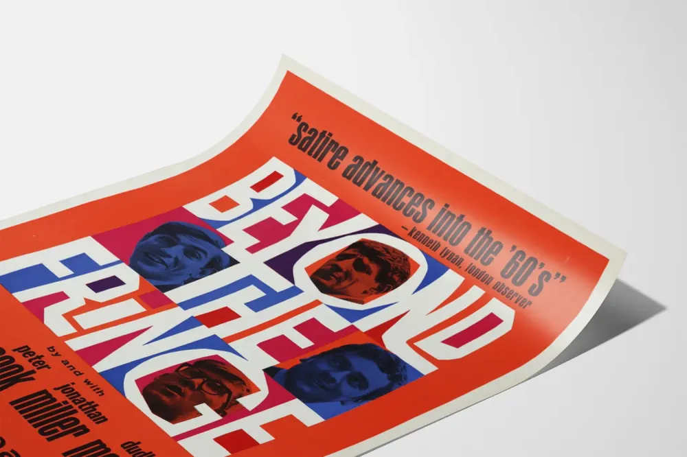 Affiche vintage Beyond Fringe années 60