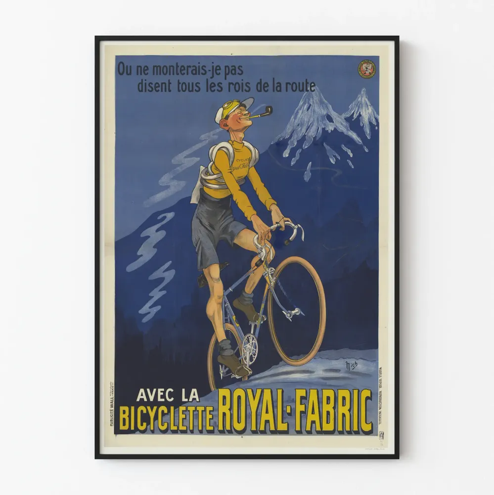Affiche vintage Bicyclette Royal-Fabric