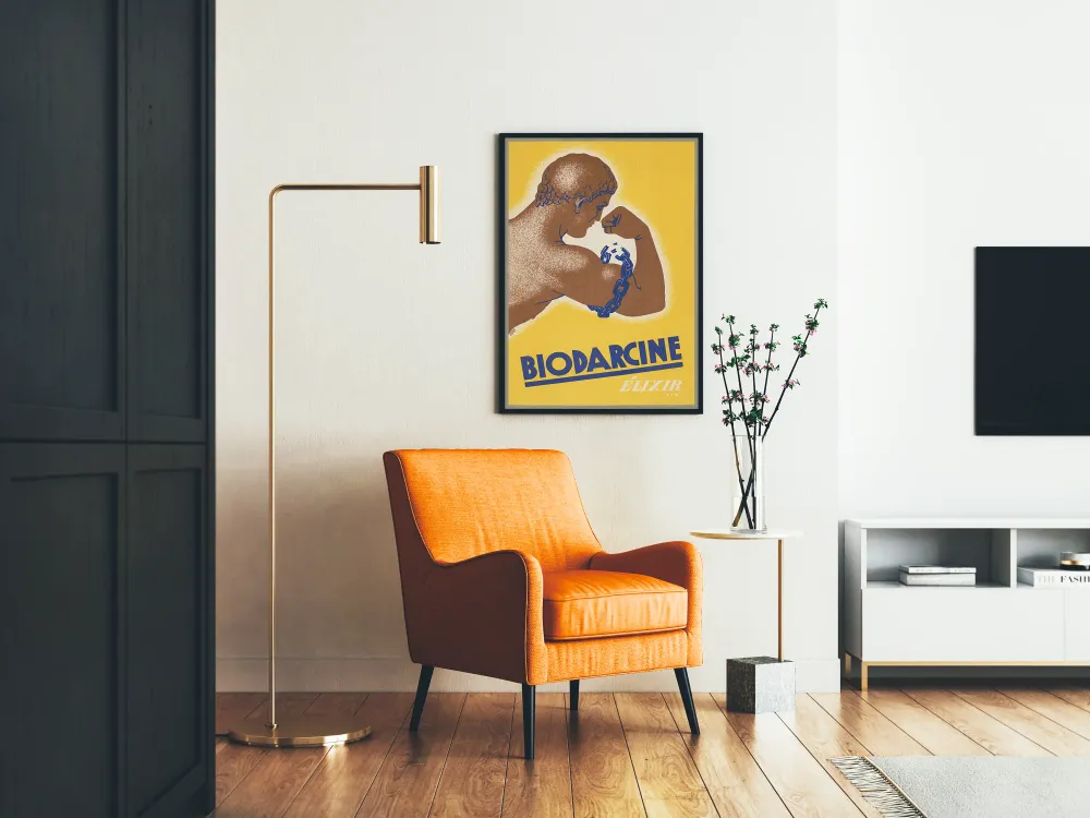 Affiche vintage Biodarcine Élixir pour décoration murale