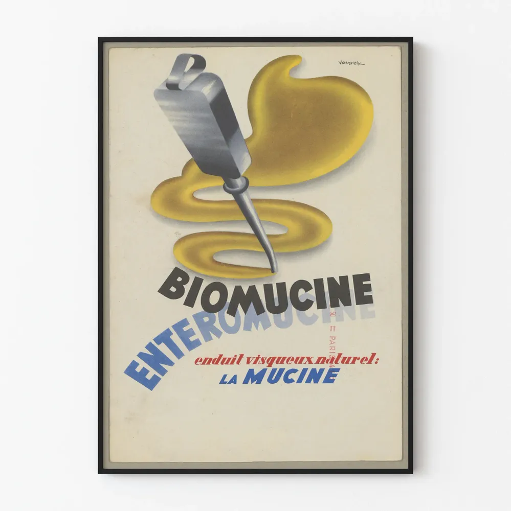 Affiche Vintage Biomucine Enteromucine - Décoration Murale Rétro