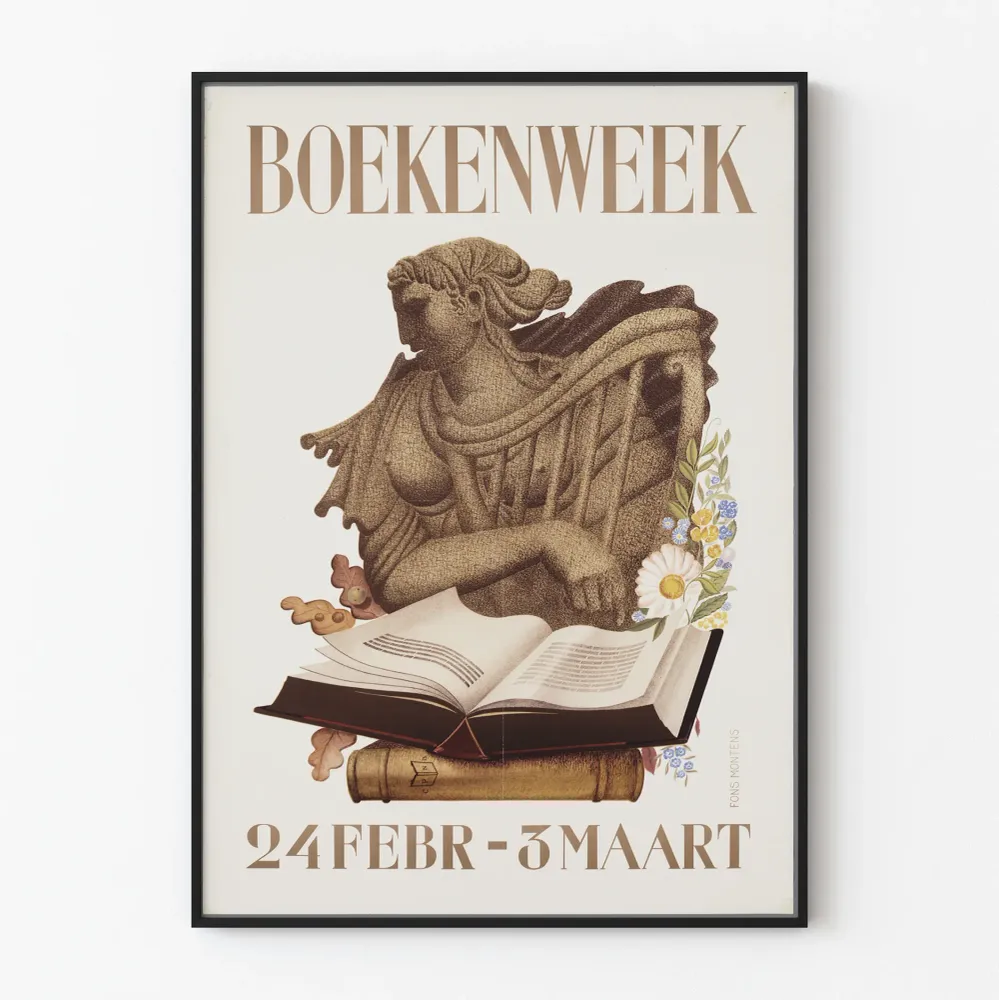 Affiche vintage Boekenweek 24 février - 3 mars