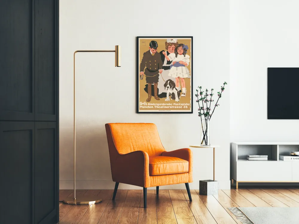 Affiche vintage Boll's Kindergarderobe par Ludwig Hohlwein