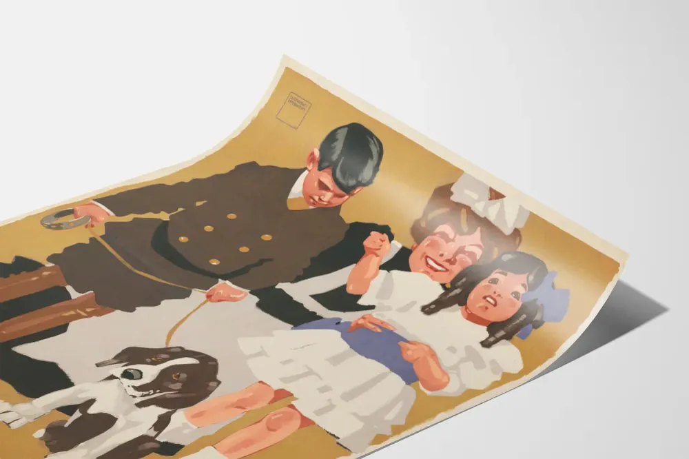 Affiche vintage Boll's Kindergarderobe par Ludwig Hohlwein