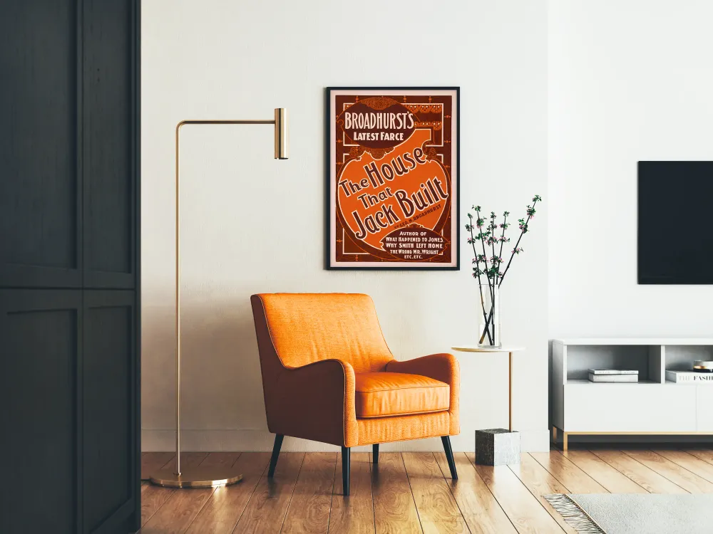 Affiche vintage Broadhurst's Latest Farce House That Jack Built